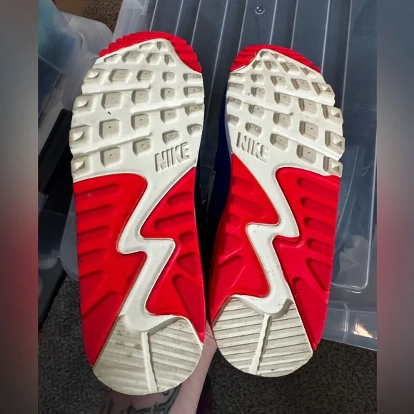 Nike Air Max 90 USA 2021 Sneakers Hyper Royal Blue Men's US 7 Women's 8.5 - Picture 4 of 5